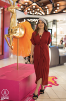 Olivia Draped Midi Dress
